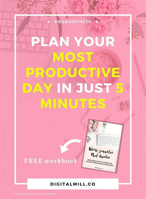 Management Plan Your Most Productive Day In Just 5 Minutes By