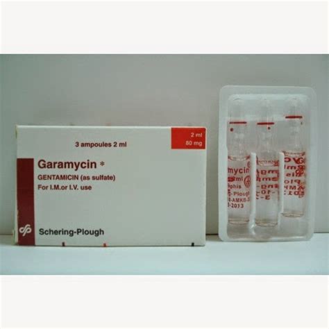 Garamycin Amp. 80mg Ampoules - Rosheta