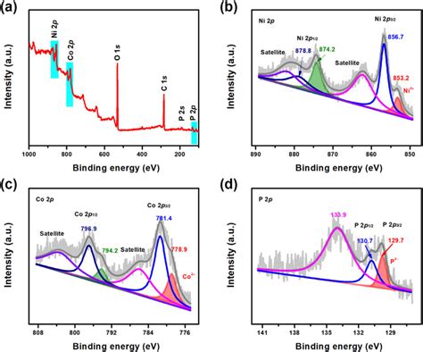 A Xps Survey Of Nicop Nf Corresponding High Resolution Spectra