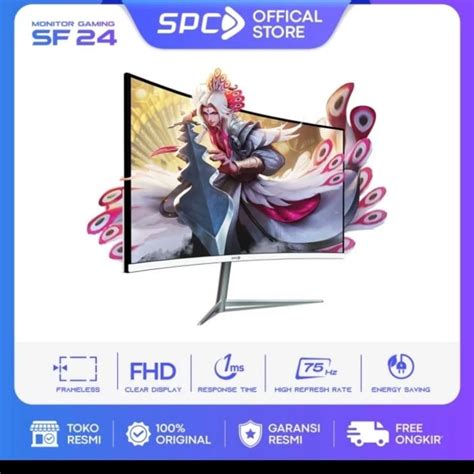 Jual Monitor SPC Gaming LED Full HD SF 24 Inch Curve Shopee Indonesia