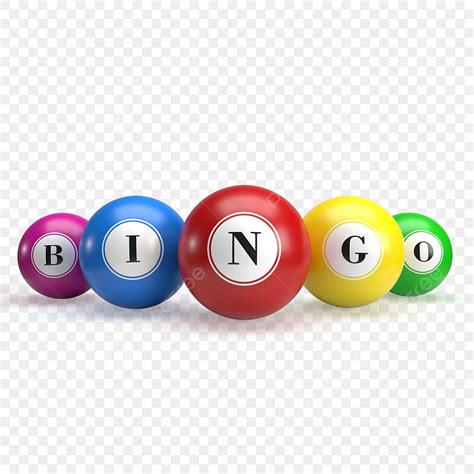 Bingo Balls Clipart Transparent Background Brightly Coloured Bingo