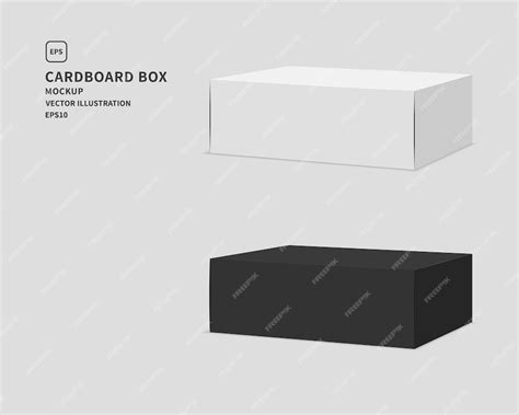 Premium Vector Package Cardboard Box Set Illustration