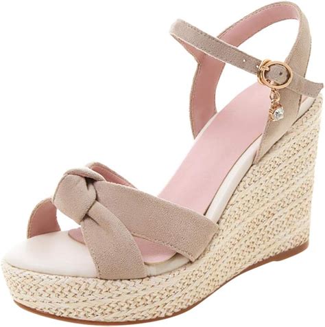 Sandali Espadrilles Da Donna Con Suola Con Plateau E Zeppa Sandali Da