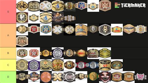 Wwe Belts 2022 Tier List Community Rankings Tiermaker