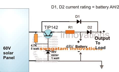 6 Volt Solar Panel Battery Charger Circuit Diagram