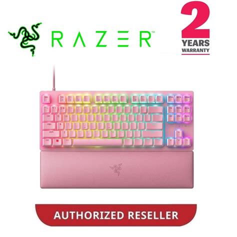 RAZER HUNTSMAN V2 TKL QUARTZ PINK TENKEYLESS OPTICAL GAMING KEYBOARD