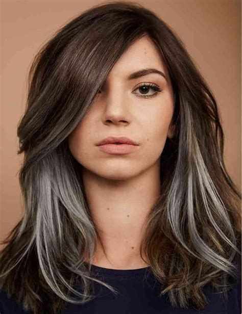 28 Best Silver Highlights To Try On Brown Hair