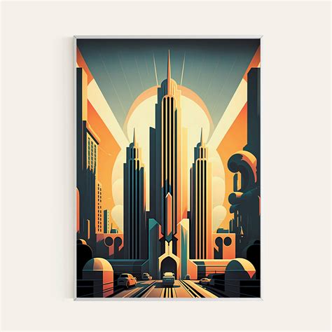 Art Deco City Skyline