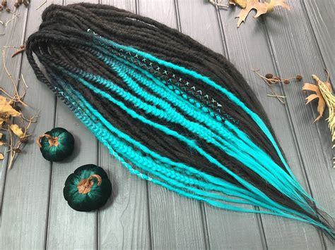 Black And Turquoise Ombre