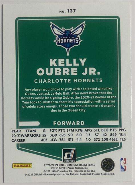 Kelly Oubre Jr 2021 22 Donruss Green Yellow Laser 137 76ers EBay