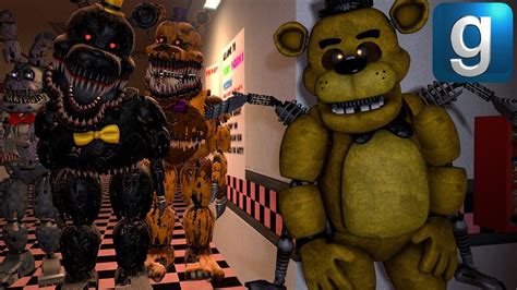 Gmod Fnaf The Nightmares Try To Take Over The Pizzeria But They Sort