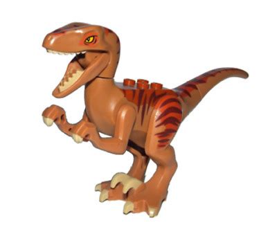 Lego Raptor - Velociraptor Dark Orange 5887 Jurassic World Dinosaur ...