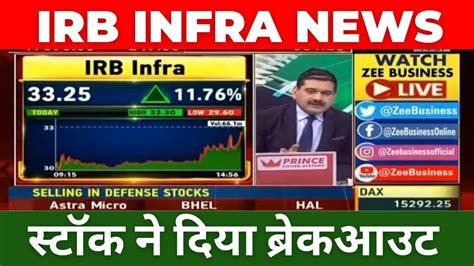 Irb Infra Share News Today Irb Infra Share Split News Today Youtube