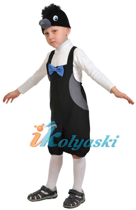 Детский карнавальный костюм вороненка, костюм птицы Ворона, детский ...