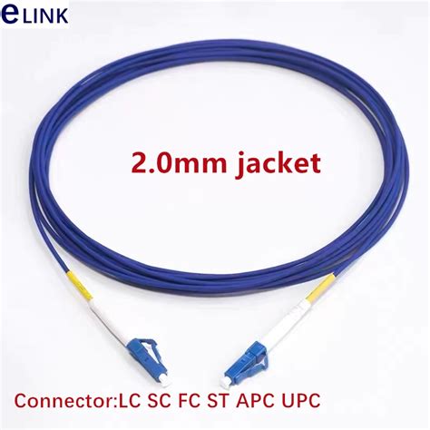 5pcs 1mtr 1C Armored 2 0mm Fiber Patch Cord Simplex Sx SM SC LC FC Ftth