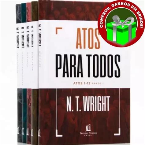 Kit 5 Livros Revelações Para Todos Capa Dura N T Wright Frete Grátis