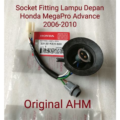 Jual Socket Fitting Lampu Depan Honda Megapro Advance Ori Ahm