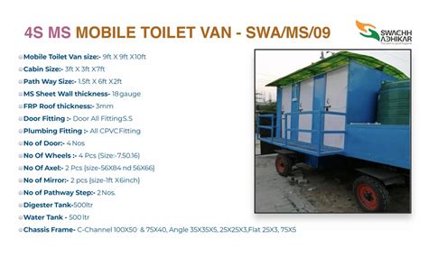 Mild Steel Mobile Toilet Van No Of Compartments At Rs In New