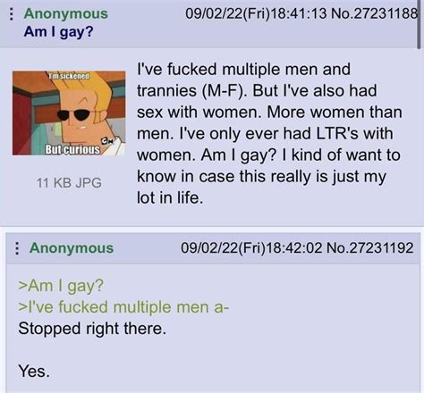 Anon Questions His Sexuality R Greentext Greentext Stories Know Your Meme