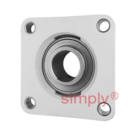 RHP PSF40CR Thermo Plastic Four Bolt Square Flange Housing With 40mm