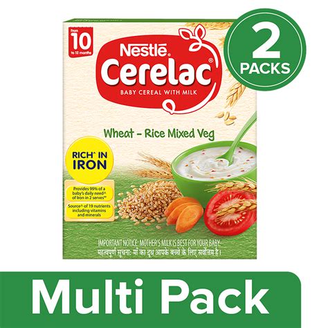 Nestle Cerelac Baby Cereal With Milk Wheat Grains Vegetables To