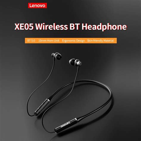 Lenovo Xe05 Wireless Bt Headphone In Ear Waterproof Sport Noise Reduction Headset Ergonomic