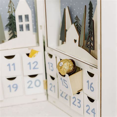 Personalized Advent Calendar Custom Wooden Advent Calendar Etsy