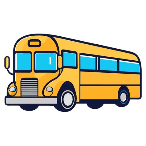 Illustration Vectorielle De Bus Scolaire Doodle Vecteur Premium