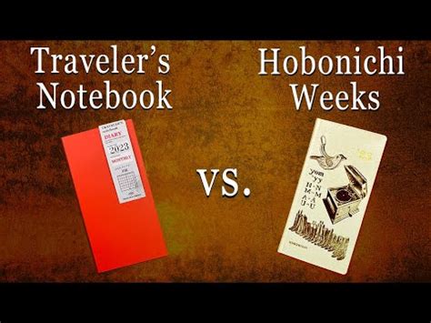 TRAVELER S COMPANY Vs HOBONICHI WEEKS PLANNERS Page By Page