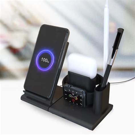 Qi Wireless Charging Fast Wireless Charger Station 20w 3 In 1 15w Oem Abs Type C Magnetic