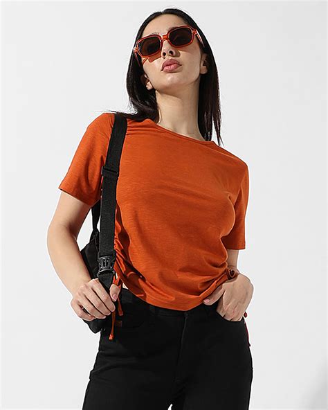 Buy Womens Rust Orange Top Online At Bewakoof