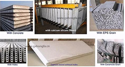 Precast Concrete Hollow Core Wall Panel Gypsum Block Machine Automatic