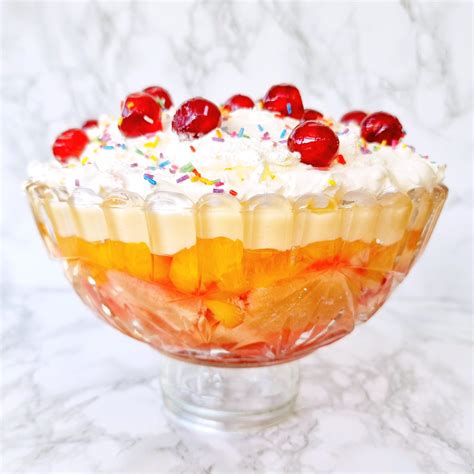 Easy Sherry Trifle With Jelly Sponge Fingers Feast Glorious Feast