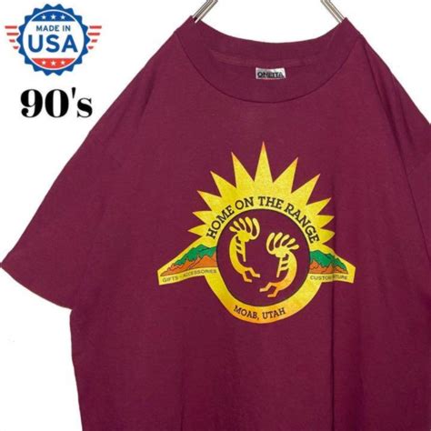 希少90sヴィンテージ古着usa製 Oneita Tシャツ えんじ色l Tシャツ メルカリ