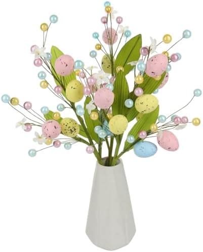 Amazon Jlong Pcs Artificial Easter Spray Vine With Pastel Easter