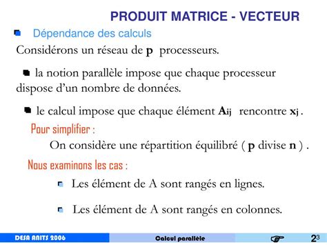 Ppt Produit Matrice Vecteur Powerpoint Presentation Free