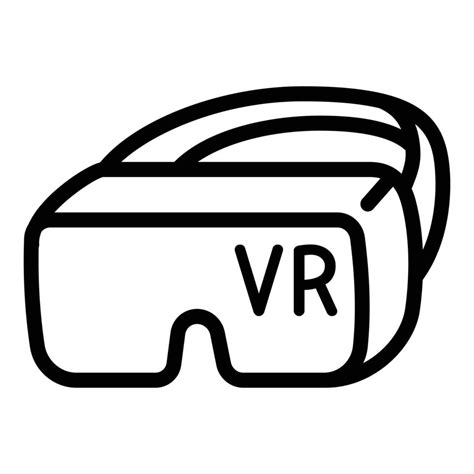 Vr Headset Icon Outline Style 14293818 Vector Art At Vecteezy