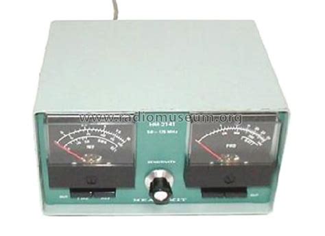 VHF Dual Wattmeter HM Amateur D Heathkit Brand Radiomuseum Org