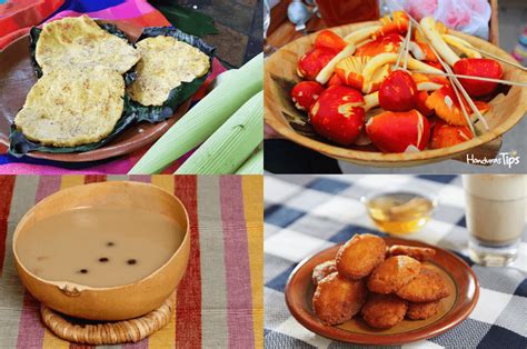 Variedad de platillos tradicionales para degustar en Intibucá