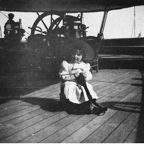 Grand Duchess Tatiana Nikolaevna Romanova Of Russia Knitting On Board