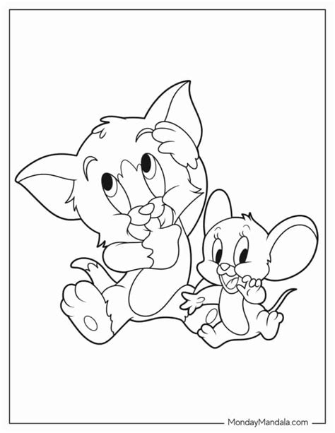 24 Tom And Jerry Coloring Pages Free Pdf Printables