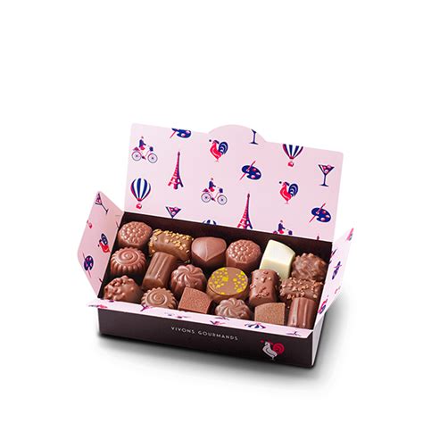 Ballotin de 35 Chocolats ganaches et pralinés exclusivement LAIT et