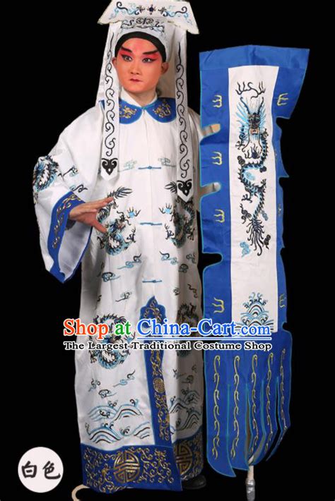 Ancient Chinese Female Swordsman White Costumes And Hat