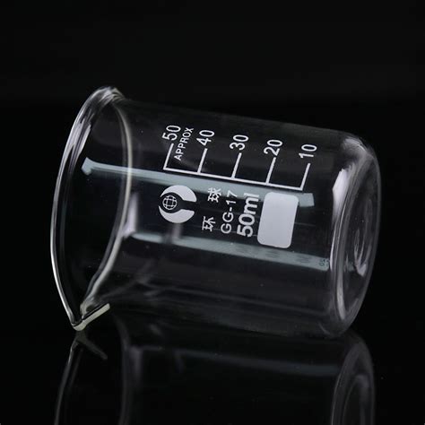 1pc Capacity 50ml Low Form Beaker Chemistry Labora Grandado