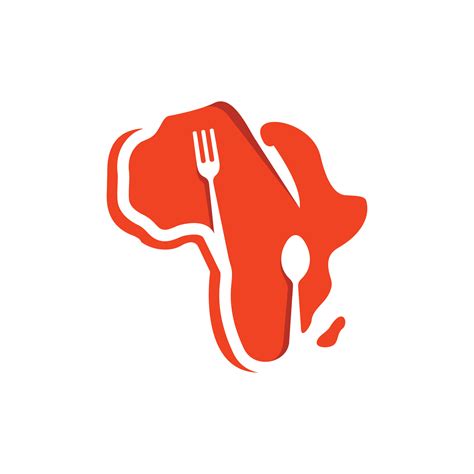 African Food Restaurant Logo Vector Illustration African Logo Design