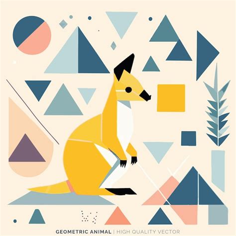 Premium Vector Geometric Animal Vector