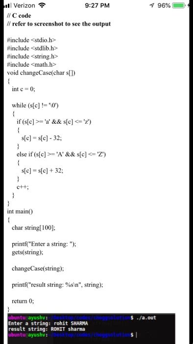 Solved Write A C Program Using 2 Different Ways Of That