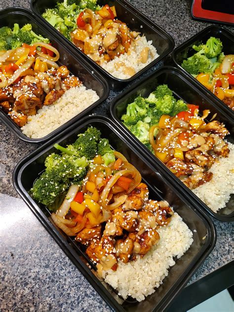 Thai Chicken Meal Prep Bowls With Peanut Sauce Rmealprepsunday