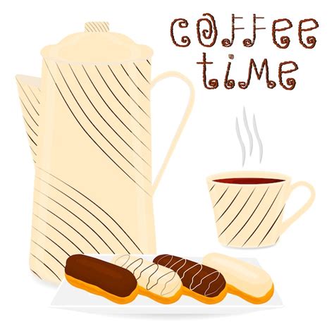 Logo D Illustration Vectorielle Pour Une Tasse De Caf Chaud En