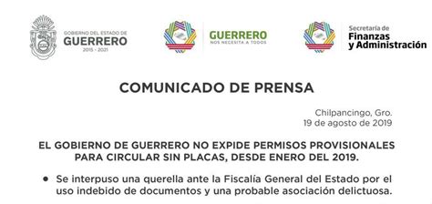 Permisos Para Circular De Guerrero Son Falsos Morelos